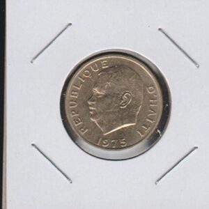 1975 HT President Jean-Claude Duvalier Left Dime Choice About Uncirculated Details