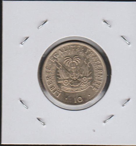 1975 HT President Jean-Claude Duvalier Left Dime Choice About Uncirculated Details