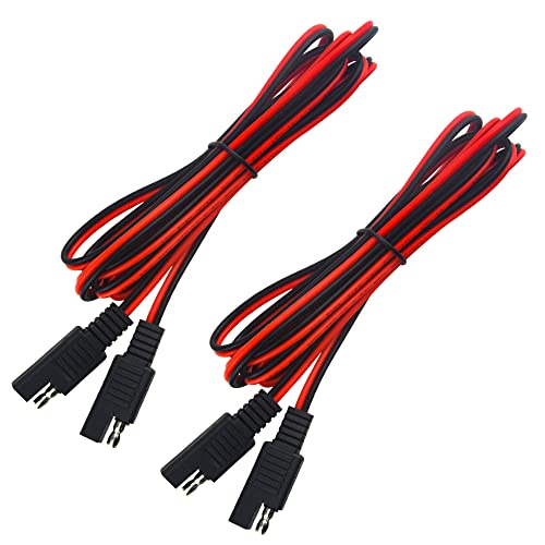 WMYCONGCONG 2 PCS SAE to SAE Extension Cable Quick Disconnect Wire Harness SAE Connector 6.56 Feet, 18AWG