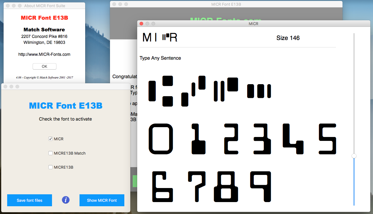 MICR Font E13B App [Download]