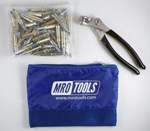 50 3/16 cleco sheet metal fasteners + cleco pliers w/carry bag (k1s50-3/16)