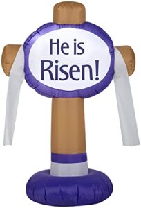 easter inflatable 3.5 cross christian inspirational yard decor by gemmy