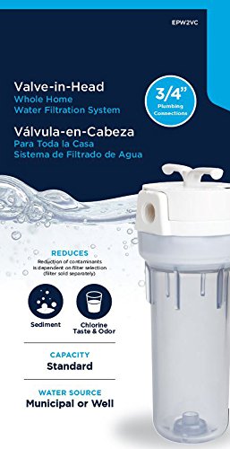 EcoPure EPW2VC Whole Water Filtration System Housing