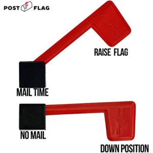 Universal Peel and Stick Replacement Mailbox Flag Replacement (No Tools Required, Fits Any Mail Box)