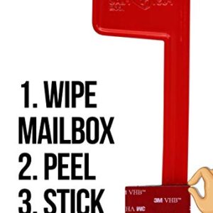 Universal Peel and Stick Replacement Mailbox Flag Replacement (No Tools Required, Fits Any Mail Box)