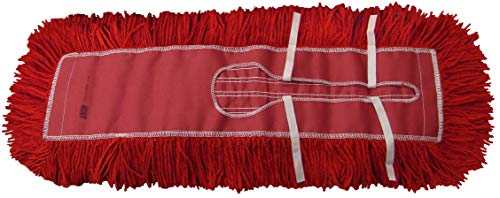 Ultimate Dust Mop Kit: Industrial-Grade Performance, Heavy-Duty Frame, Telescopic Handle - Red 18 Inch