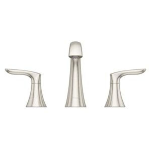 Pfister Weller Bathroom Sink Faucet, 8-Inch Widespread, 2-Handle, 3-Hole, Brushed Nickel Finish, LG49WR0K