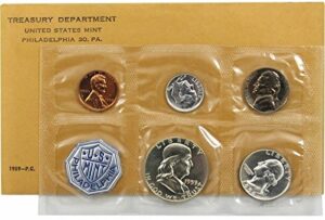 1959 p us proof set in original packaging from us mint proof