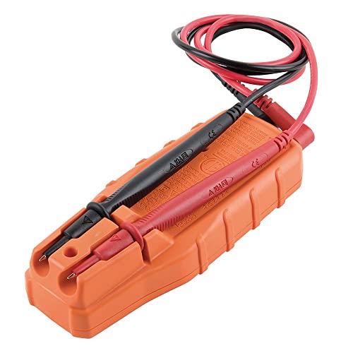 Klein Tools ET60 Voltage Tester, Tests AC and DC Voltage and Low Voltage, No Batteries Needed,Orange/Black