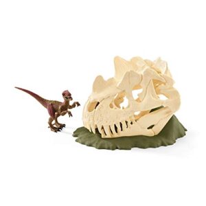 Large Skull Trap with Velociraptor