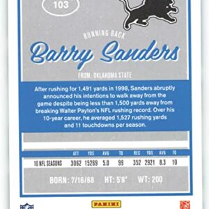 2016 Donruss #103 Barry Sanders NM-MT Lions