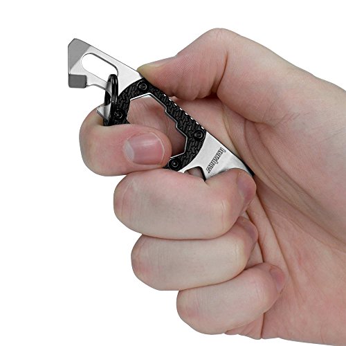 Kershaw PT-2 Compact Keychain Pry Tool (8810X); Features Bottle Opener, Two Screwdriver Tips, Pry Bar, Wire Scraper, Three Hex Drives; Made of 8Cr13MoV Stainless Steel; 0.8 OZ, 3.75 in Length, Small