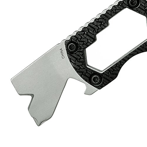 Kershaw PT-2 Compact Keychain Pry Tool (8810X); Features Bottle Opener, Two Screwdriver Tips, Pry Bar, Wire Scraper, Three Hex Drives; Made of 8Cr13MoV Stainless Steel; 0.8 OZ, 3.75 in Length, Small