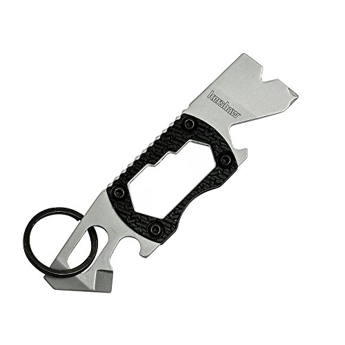 Kershaw PT-2 Compact Keychain Pry Tool (8810X); Features Bottle Opener, Two Screwdriver Tips, Pry Bar, Wire Scraper, Three Hex Drives; Made of 8Cr13MoV Stainless Steel; 0.8 OZ, 3.75 in Length, Small