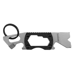 Kershaw PT-2 Compact Keychain Pry Tool (8810X); Features Bottle Opener, Two Screwdriver Tips, Pry Bar, Wire Scraper, Three Hex Drives; Made of 8Cr13MoV Stainless Steel; 0.8 OZ, 3.75 in Length, Small