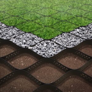 Vodaland - 2" GeoCell - 100% Permeable for Walking Paths, Patios and Erosion Control, Size 9 ft x 17 ft