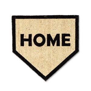 abbott collection 35-pfw-sh-1151 home plate doormat, 21" x 22"