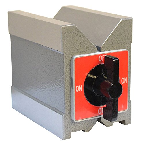 4'' x 2-3/4'' x 3-3/4'' 260 Lbs Magnetic V-Block On/Off Switch Mag Power