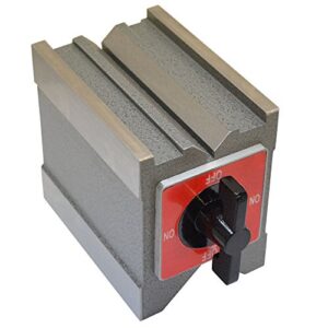 4'' x 2-3/4'' x 3-3/4'' 260 Lbs Magnetic V-Block On/Off Switch Mag Power