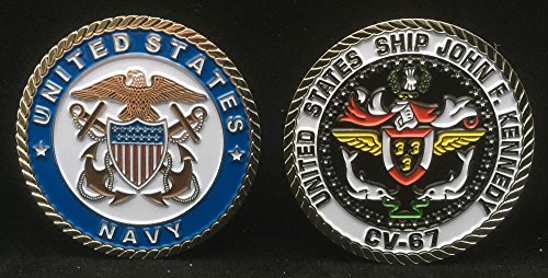 USS John F. Kennedy CV-67 (Officer) Challenge Coin