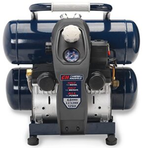 Quiet Air Compressor, Lightweight, 4.6 Gallon, Half the Noise and Weight, 4X Life, All the Power (Campbell Hausfeld DC040500)