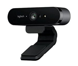 logitech brio webcam - 90 fps - usb 3.0-4096 x 2160 video - auto-focus - 5x digital zoom - microp