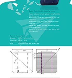 VIKOCELL 10Pcs 2.8W A Grade 125MM Monocrystalline Solar Cells 5x5 for DIY Solar Panel