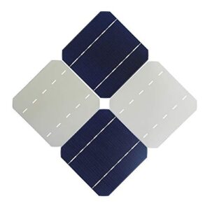 VIKOCELL 10Pcs 2.8W A Grade 125MM Monocrystalline Solar Cells 5x5 for DIY Solar Panel