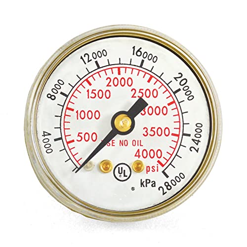 1-1/2" x 4000 PSI Welding Repair Replacement Gauge for Victor Flowmeters, V-602