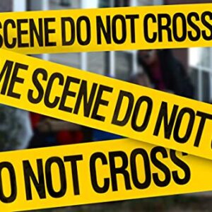 Crime Scene Do Not Cross Barricade Tape 3 X 100 • Bright Yellow with a Bold Black Print • 3 in. Wide for Maximum Readability • Tear Resistant