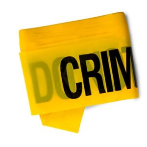 Crime Scene Do Not Cross Barricade Tape 3 X 100 • Bright Yellow with a Bold Black Print • 3 in. Wide for Maximum Readability • Tear Resistant