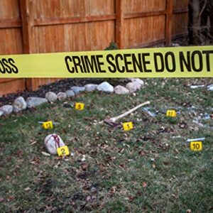 Crime Scene Do Not Cross Barricade Tape 3 X 100 • Bright Yellow with a Bold Black Print • 3 in. Wide for Maximum Readability • Tear Resistant