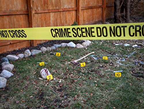 Crime Scene Do Not Cross Barricade Tape 3 X 100 • Bright Yellow with a Bold Black Print • 3 in. Wide for Maximum Readability • Tear Resistant