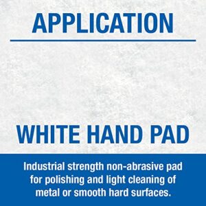 Mercer Abrasives 285WHT - 6"x9" Non-Woven White Hand Pads (20 pack)