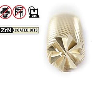 Amana Tool - 40304 CNC Solid Carbide ZRN Coated Honeycomb Cutting Hugger 1/8 Dia x 13/16 x