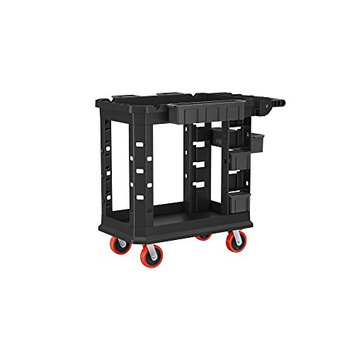 Suncast Commercial PUCHD1937 Heavy Duty Utility Cart - 19 Inch x 37 Inch - 500 Pounds Load Capacity, Black