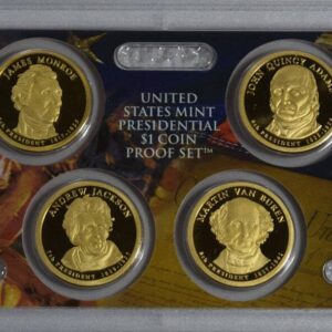 2008 S Presidential Dollar Proof Set - 4 coins - All S Mint Coins - Original Package with COA - $1 US Mint - Gem Proof - DCAM