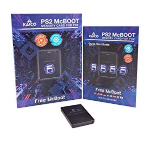 Kaico Free Mcboot 8MB PS2 Memory Card Running FMCB PS2 Mcboot 1.966 for Sony Playstation 2 - FMCB Free Mcboot Your PS2 - Plug and Play - Playstation 2 CFW McBoot 1.966