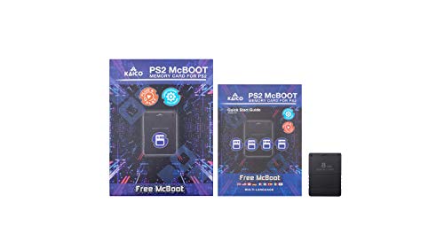 Kaico Free Mcboot 8MB PS2 Memory Card Running FMCB PS2 Mcboot 1.966 for Sony Playstation 2 - FMCB Free Mcboot Your PS2 - Plug and Play - Playstation 2 CFW McBoot 1.966