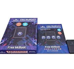 Kaico Free Mcboot 8MB PS2 Memory Card Running FMCB PS2 Mcboot 1.966 for Sony Playstation 2 - FMCB Free Mcboot Your PS2 - Plug and Play - Playstation 2 CFW McBoot 1.966