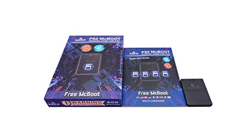 Kaico Free Mcboot 8MB PS2 Memory Card Running FMCB PS2 Mcboot 1.966 for Sony Playstation 2 - FMCB Free Mcboot Your PS2 - Plug and Play - Playstation 2 CFW McBoot 1.966