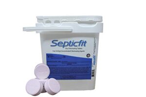 septicfit septic chlorine tablet - 55 tablet pail - 18.8 lbs - not for use in swimming pools