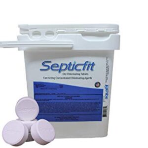 Septicfit Septic Chlorine Tablet - 55 Tablet Pail - 18.8 lbs - NOT for USE in Swimming Pools