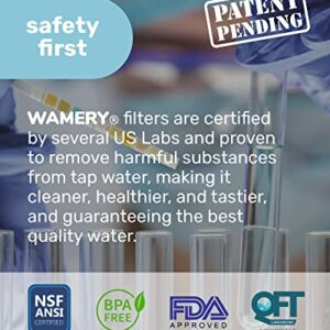 Wamery Replacement Filters 3 Pack for Brita Maxtra, Marella, Mavea Water Filter Pitcher. Cartridge Model 1001122