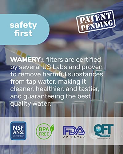 Wamery Replacement Filters 3 Pack for Brita Maxtra, Marella, Mavea Water Filter Pitcher. Cartridge Model 1001122