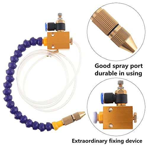 【The Best Deal】OriGlam Mist Coolant Mist Lubrication, Spray System Unit Used for CNC Lathe Milling Drill Machine