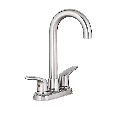 American Standard 7074400.075 Colony Pro Two-Handle Bar Faucet in Stainless Steel