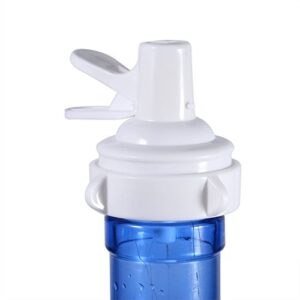 Water Dispenser Valve, 3-5 Gallon Water Reusable Easy Water Switch Lock Flip for 55MM (2.16inch) Crown Top Bottle Includes Lid Dirt Protector