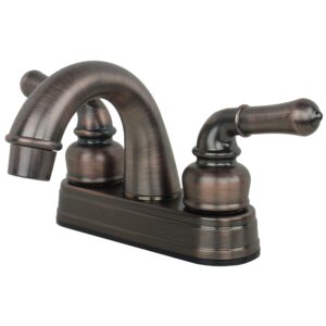laguna brass 2001bz rv mobile home non-metallic centerset lavatory faucet, brushed bronze finish