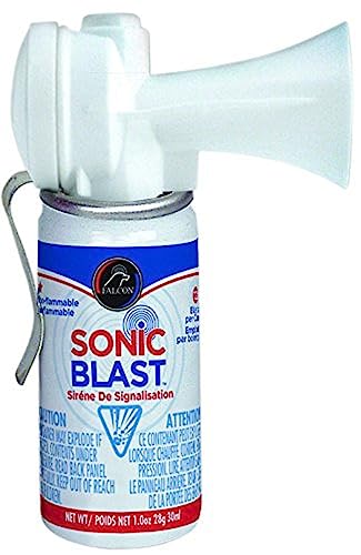 Falcon Safety Products FSB1 Sonic Blast with Clip - White , 1 oz.